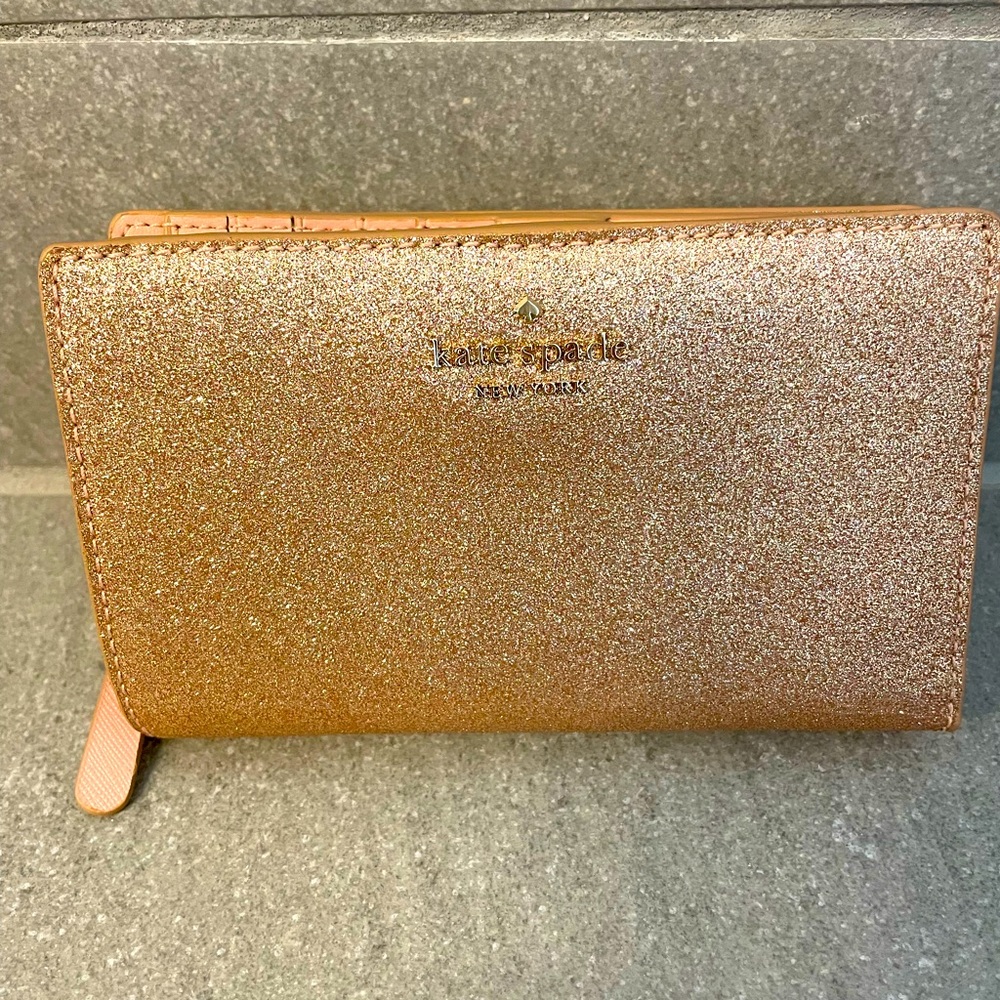 Kate Spade Leather Sparkle Wallet